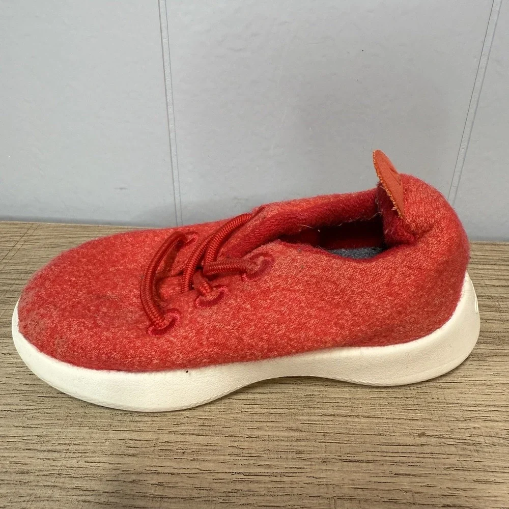 Allbirds Smallbirds Toddler Wool Runner Sneaker SMB‎ |T5 Deep Red Comfy Washable